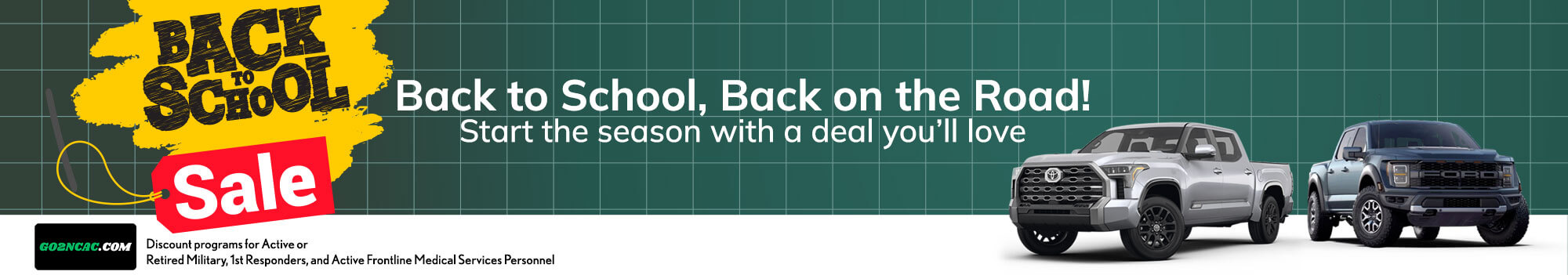 Back to School banner